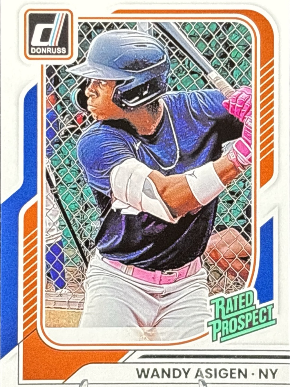 Panini Donruss Wandy Asigen Rated Prospect Baseball Card